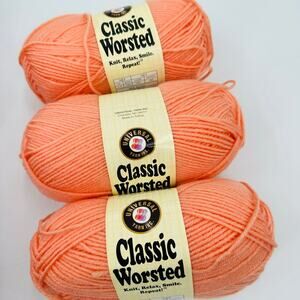 3 Universal Yarn Classic Worsted PEACH #603 Acrylic Wool Medium Weight Rare!